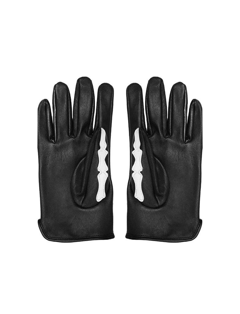 Skeleton Leather Gloves